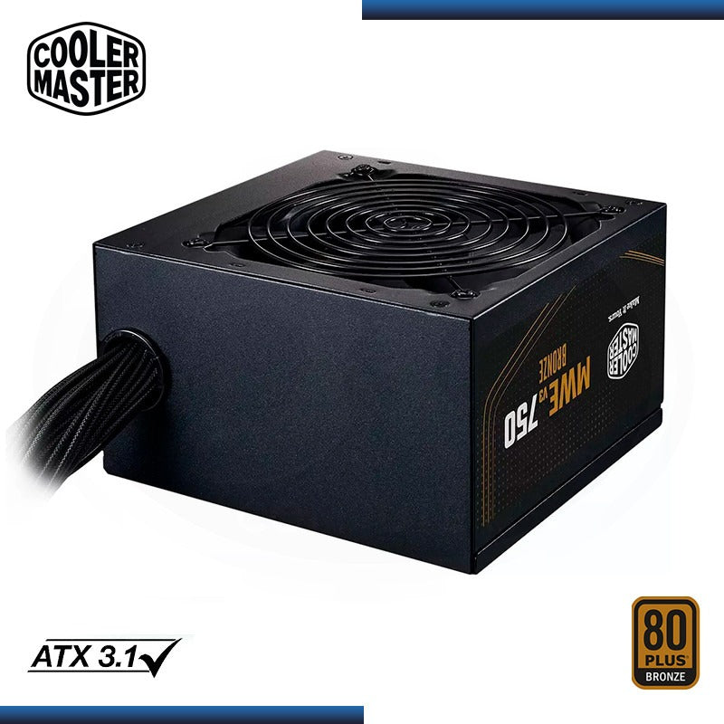 PSU COOLER MASTER MWE BRONZE V3 FR 750W A/US CABLE MPE-7501-ACAAW-3BUS