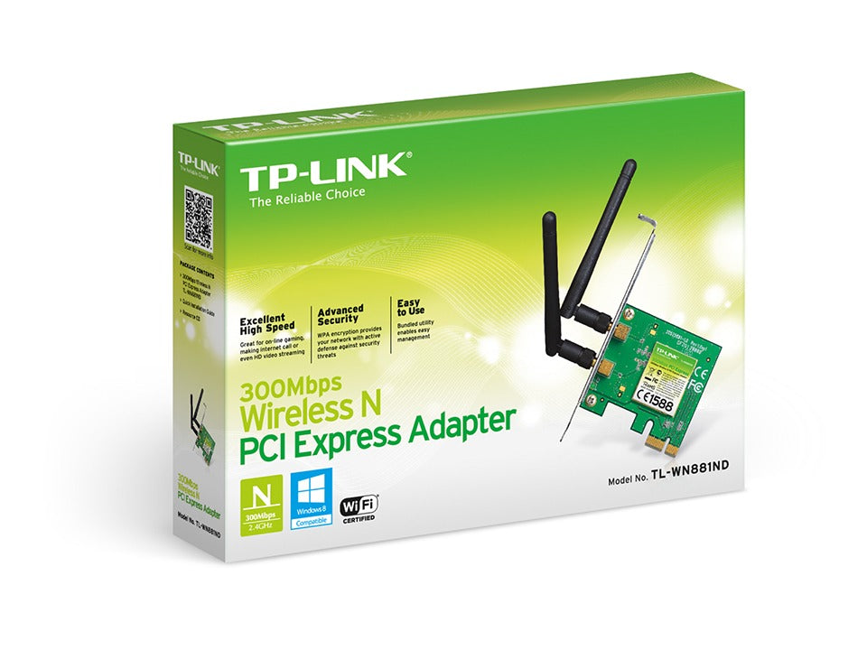 TL-WN881ND ADAPTADOR PCIE WIFI N300 TP-LINK