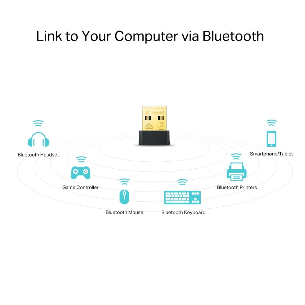 ARCHER T2UB NANO ADAPTADOR USB WIFI 5 AC600 + BLUETOOTH TP-LINK