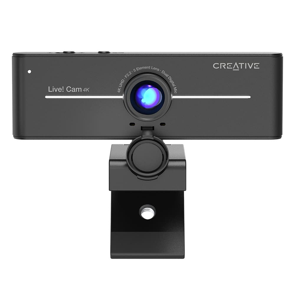 CAMARA CREATIVE LIVE! CAM SYNC 4K UHD 2160P DUAL MIC USB C/TAPA BLACK (73VF099000000)