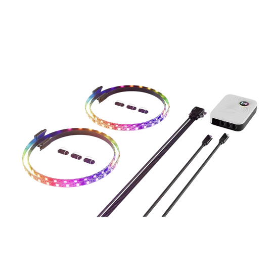 LS30 QRGB LED STRIP 2 PACK WITH NP50 NEXUS CONTROLL HUB