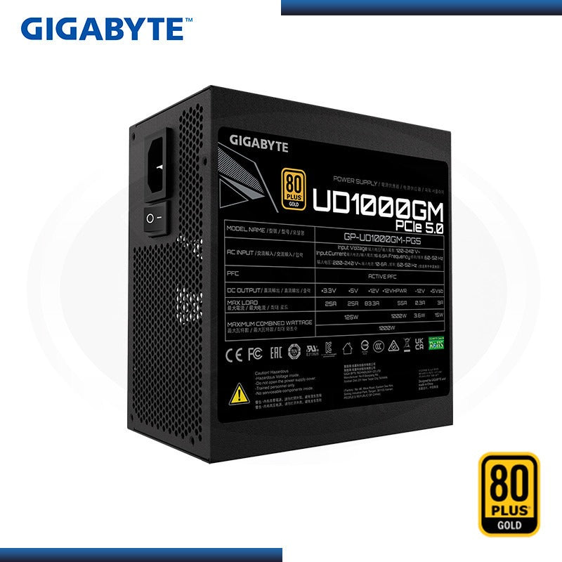 PSU GIGABYTE 1000W 80+ GOLD GP-UD1000GM PG5