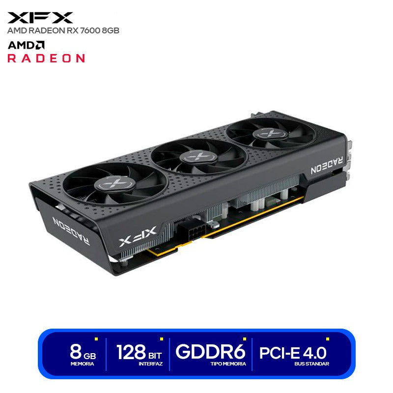 RADEON™ XFX QICK 308 RX7600 8GB X3 CE RX-76PQICKBY