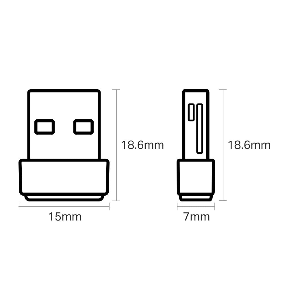 ARCHER T2U NANO ADAPTADOR USB WIFI 5 AC600 COMPACTO TP-LINK