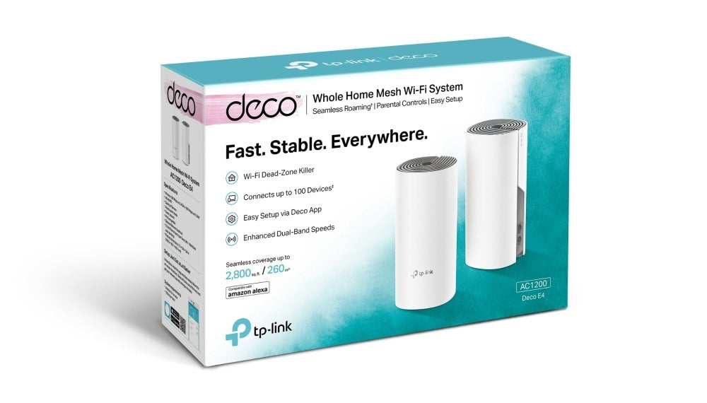 DECO E4 (2-PACK) MESH WIFI 5 AC1200 DUAL BAND TP-LINK