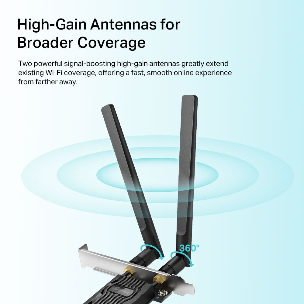 ARCHER TX20E ADAPTADOR PCIE WIFI 6 AX1800 DUAL BAND TP-LINK