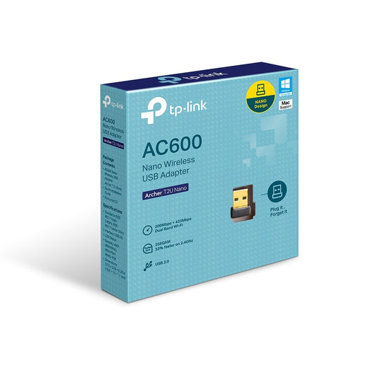 ARCHER T2U NANO ADAPTADOR USB WIFI 5 AC600 COMPACTO TP-LINK