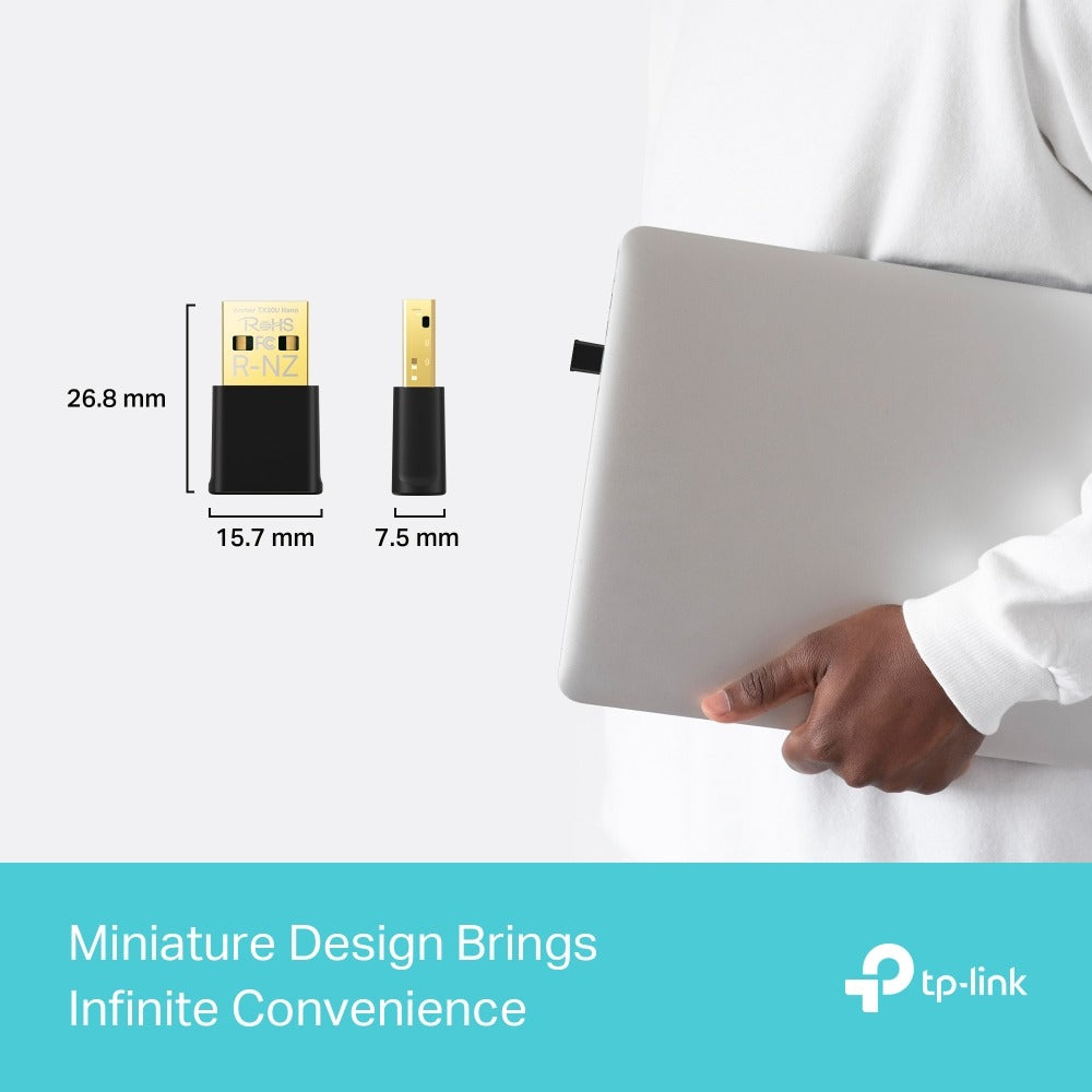 ARCHER TX20U NANO ADAPTADOR USB WIFI 6 AX1800 COMPACTO TP-LINK