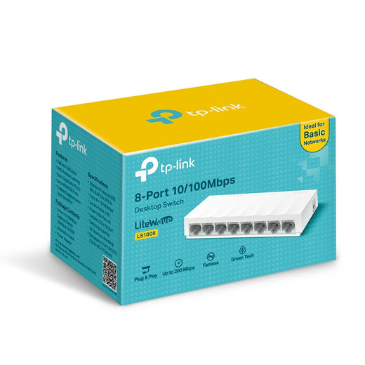 LS1008 SWITCH 8 PUERTOS FAST ETHERNET TP-LINK