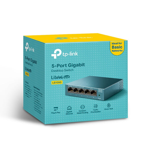 LS105G SWITCH 5 PUERTOS GIGABIT METÁLICO TP-LINK