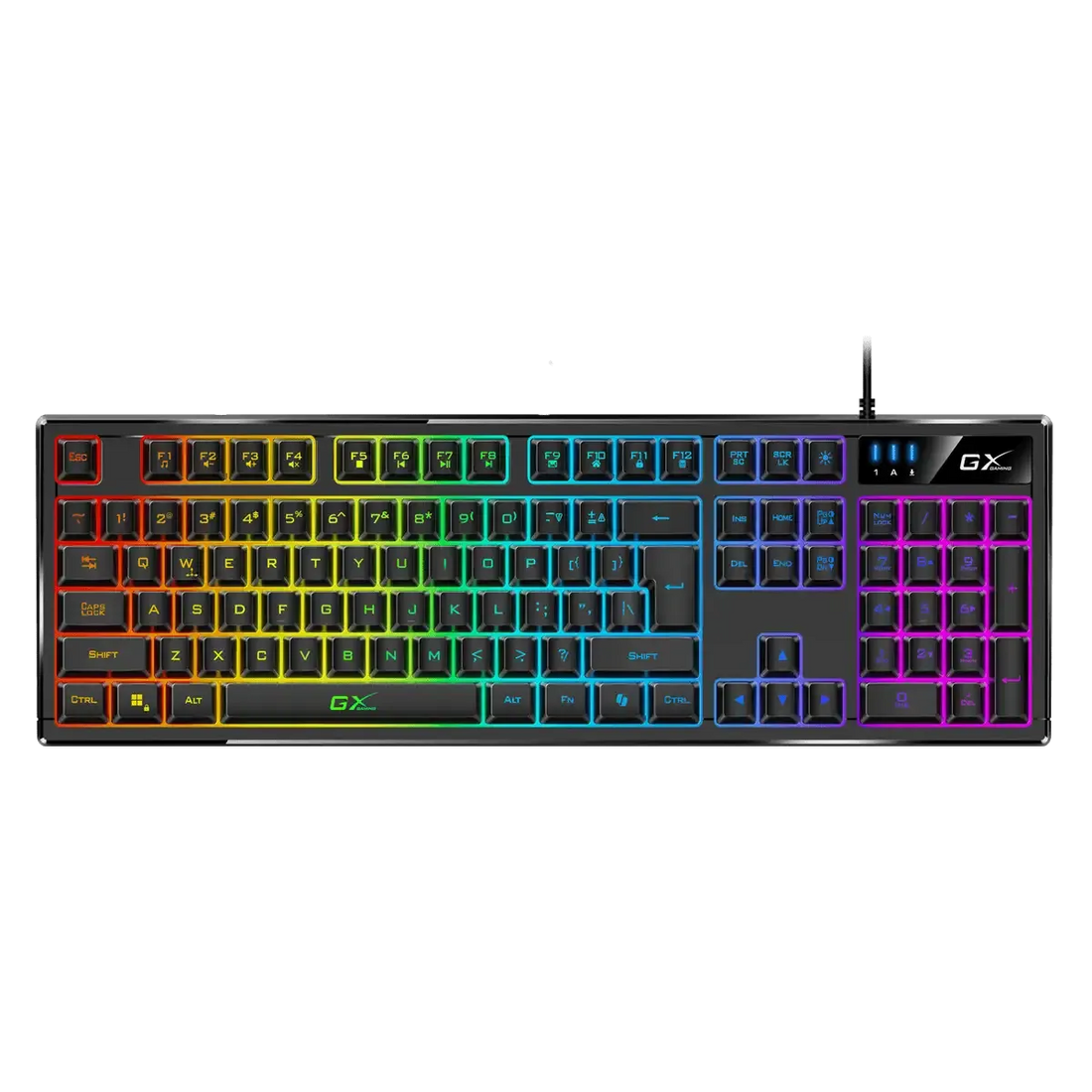 TECLADO GENIUS GX SCORPION K7 AI COPILOT GAMING RGB 19 TECLAS ANTI-GHOSTING MACRO USB SP BLACK (31310054401)