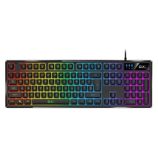 TECLADO GENIUS GX SCORPION K7 AI COPILOT GAMING RGB 19 TECLAS ANTI-GHOSTING MACRO USB SP BLACK (31310054401)