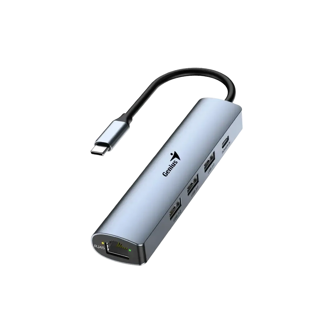 HUB USB-C GENIUS UH-545 GIGABIT ETHERNET 1-USB-C 3-USB-A (31240004400)