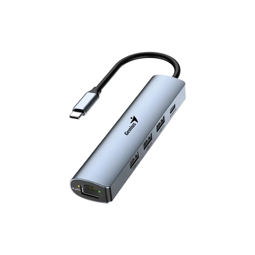 HUB USB-C GENIUS UH-545 GIGABIT ETHERNET 1-USB-C 3-USB-A (31240004400)