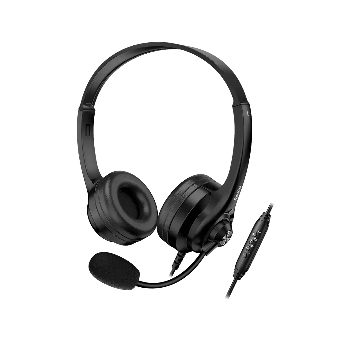 AUDIFONO C/MICROF. GENIUS HS-235U AI COPILOT 40MM USB-A BLACK (31710036400)