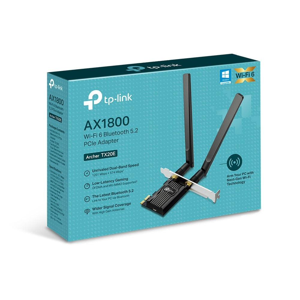 ARCHER TX20E ADAPTADOR PCIE WIFI 6 AX1800 DUAL BAND TP-LINK