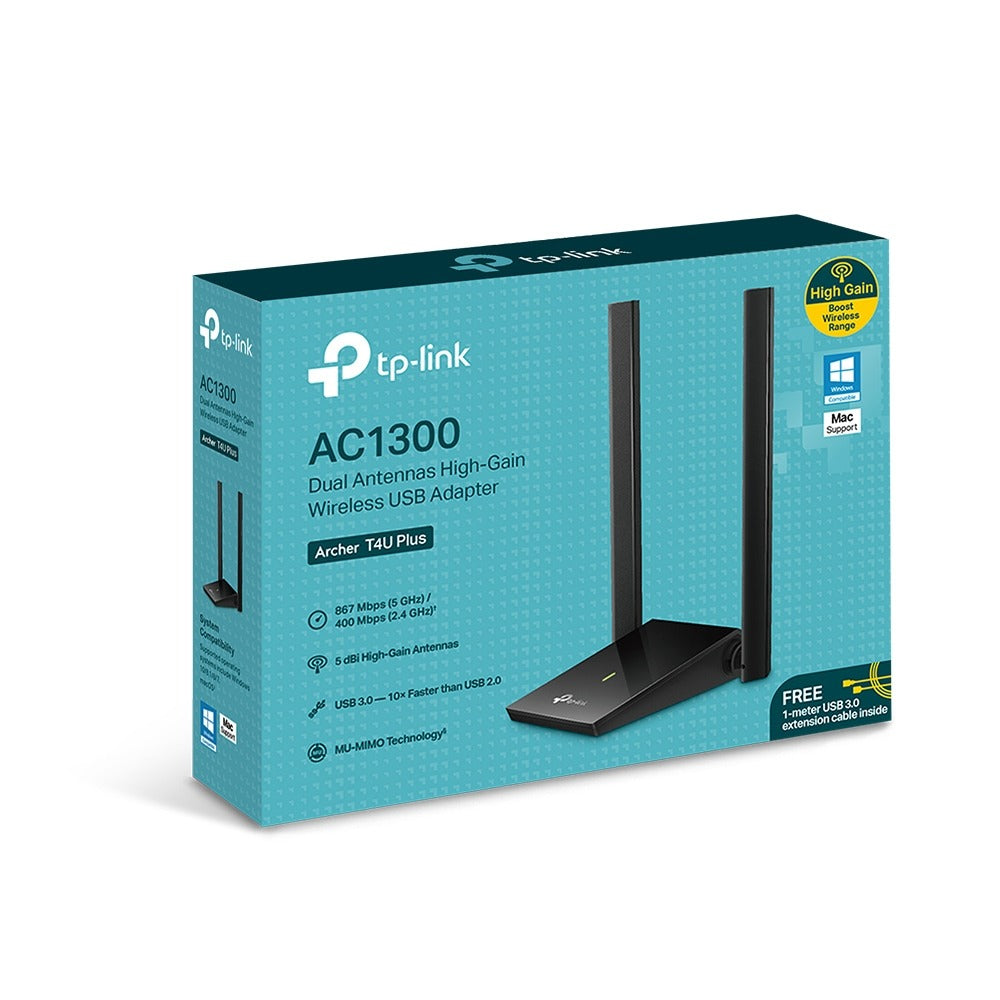 ARCHER T4U PLUS ADAPTADOR USB WIFI 5 AC1300 CON ANTENAS TP-LINK