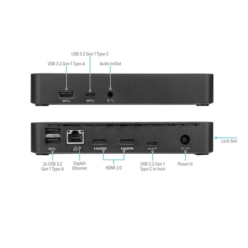 DOCKING STATION TARGUS USB-C HDMI ETHERNET 3.5MM POWER DELIVERY 65W (DOCK310USZ)