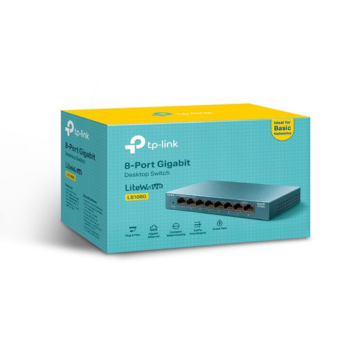 LS108G SWITCH 8 PUERTOS GIGABIT METÁLICO TP-LINK