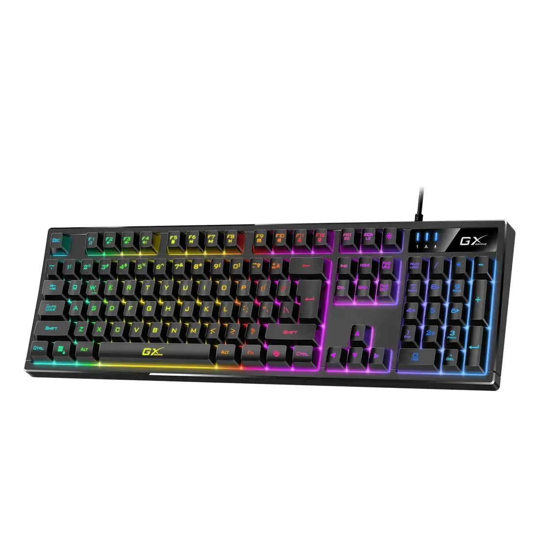 TECLADO GENIUS GX SCORPION K7 AI COPILOT GAMING RGB 19 TECLAS ANTI-GHOSTING MACRO USB SP BLACK (31310054401)