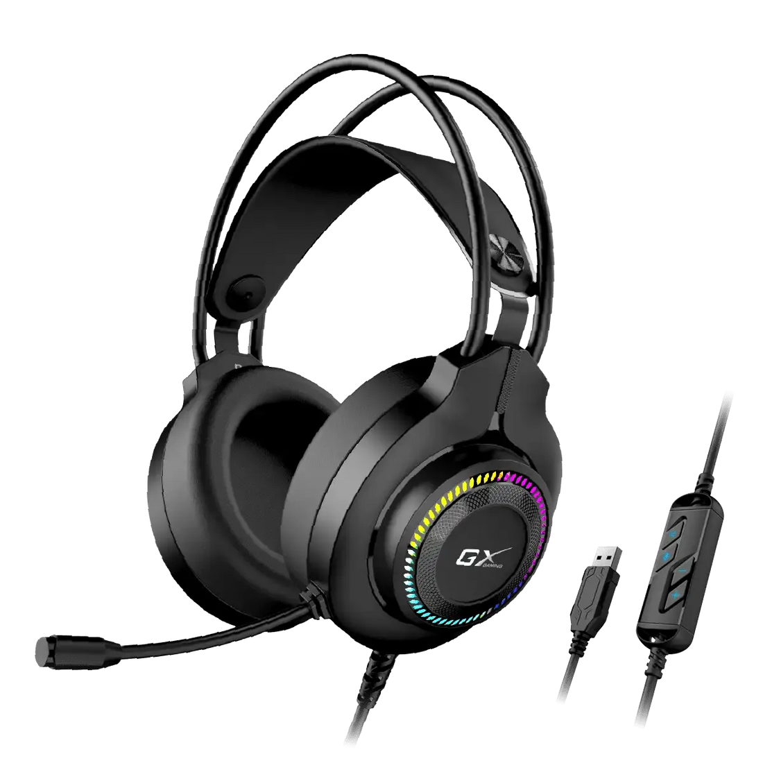 AUDIFONO C/MICROF. GENIUS GX HS-GX580U 50MM RGB BLACK (31710028400)