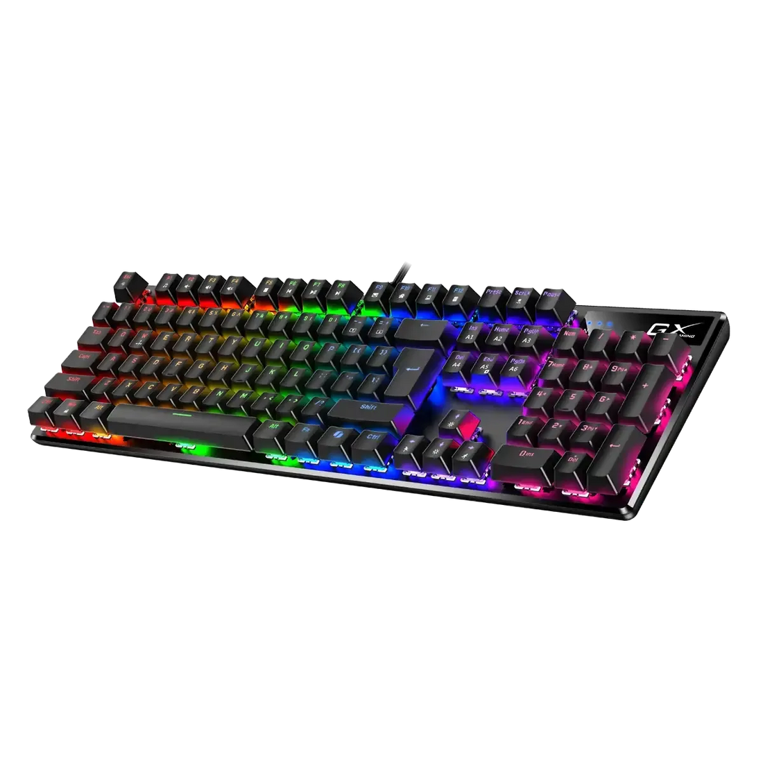 TECLADO GENIUS GX SCORPION K12 GAMING RGB LED MECHANICAL USB AI BROWN SWITCH BLACK (31310057401)