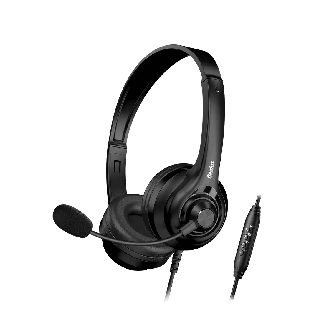 AUDIFONO C/MICROF. GENIUS HS-235U AI COPILOT 40MM USB-A BLACK (31710036400)
