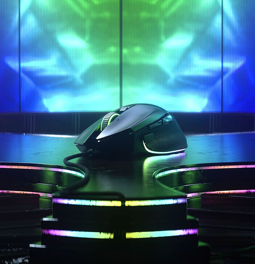 MOUSE RAZER BASILISK V3 26K DPI SWITCH OPTICO 70M 11 ZONAS CHROMA BLACK (RZ01-04000100-R3U1)