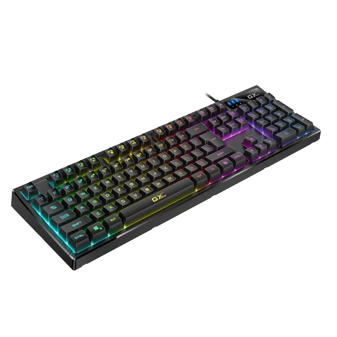 TECLADO GENIUS GX SCORPION K7 AI COPILOT GAMING RGB 19 TECLAS ANTI-GHOSTING MACRO USB SP BLACK (31310054401)