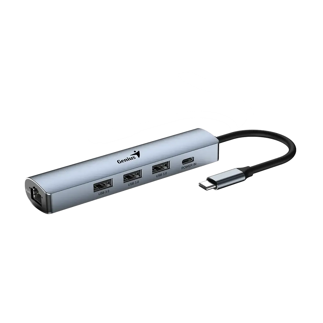 HUB USB-C GENIUS UH-545 GIGABIT ETHERNET 1-USB-C 3-USB-A (31240004400)