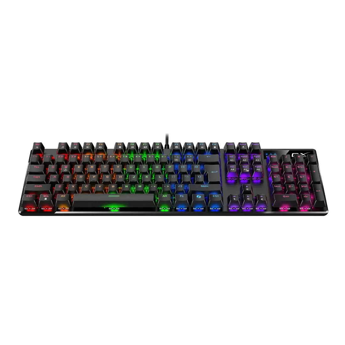 TECLADO GENIUS GX SCORPION K12 GAMING RGB LED MECHANICAL USB AI BROWN SWITCH BLACK (31310057401)