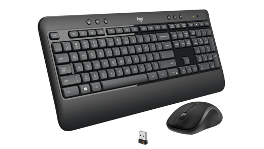 TECLADO LOGITECH + MOUSE MK540 WIRELESS USB SP BLACK (PN 920-008673)