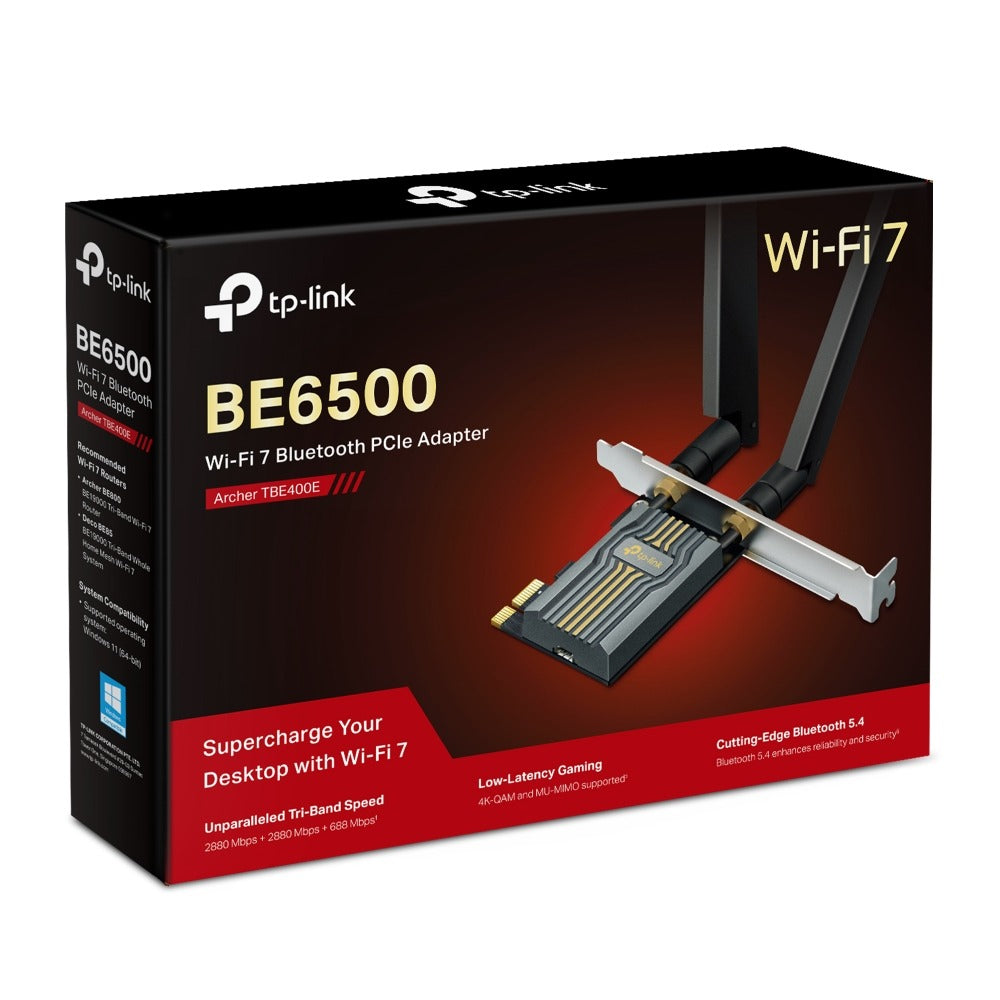 ARCHER TBE400E ADAPTADOR WIFI 7 PCIE ALTA VELOCIDAD TP-LINK