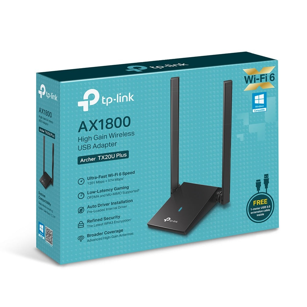 ARCHER TX20U ADAPTADOR USB WIFI 6 AX1800 DUAL BAND TP-LINK