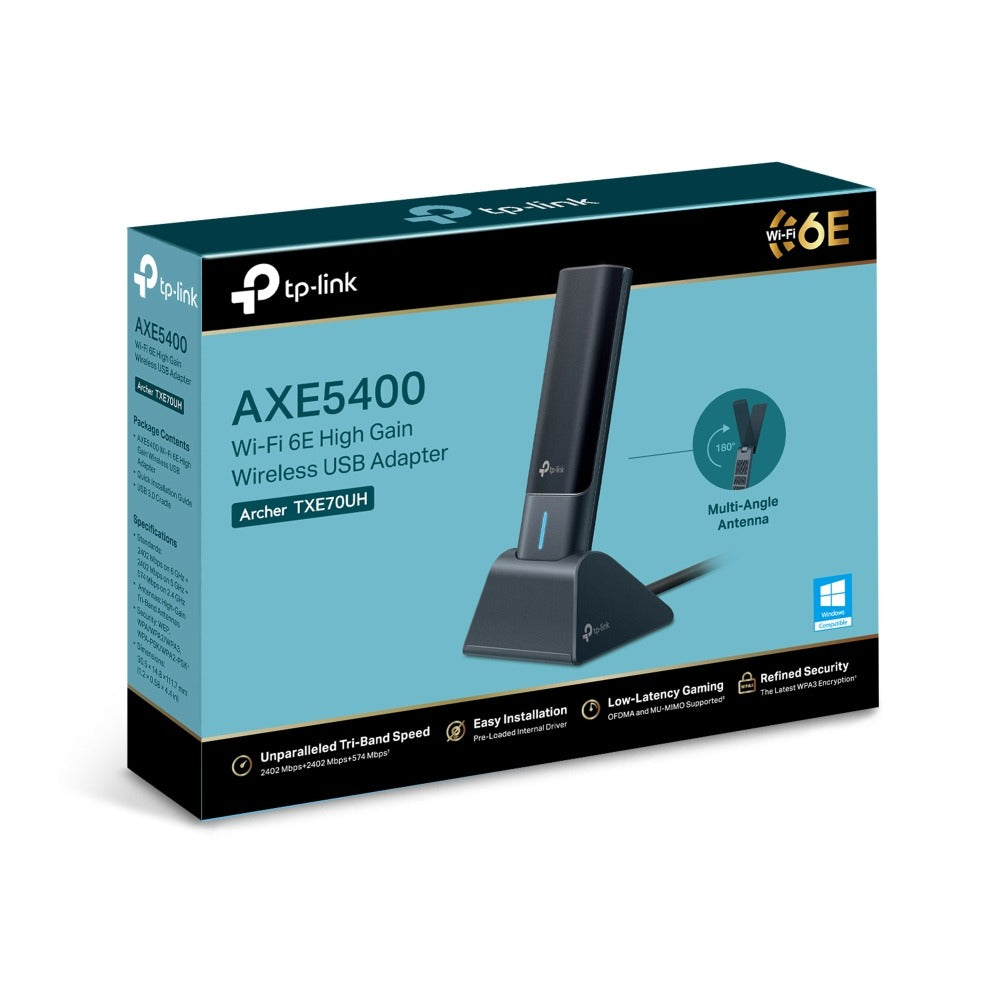 ARCHER TXE70UH ADAPTADOR USB WIFI 6E AXE5400 TRI-BAND TP-LINK