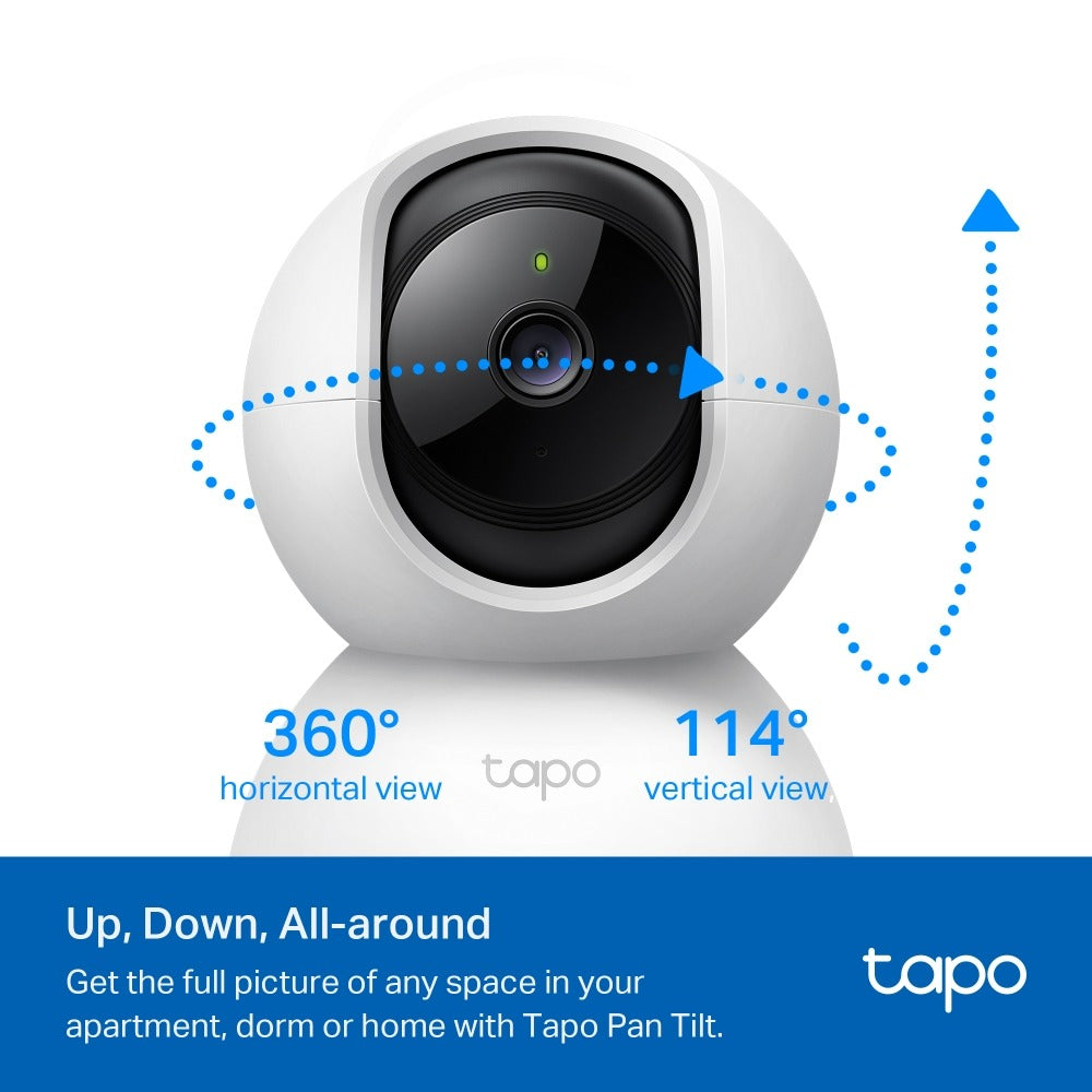 TAPO C200C CÁMARA WIFI INTERIOR 2MP FULL HD 360° CON IA Y AUDIO TP-LINK