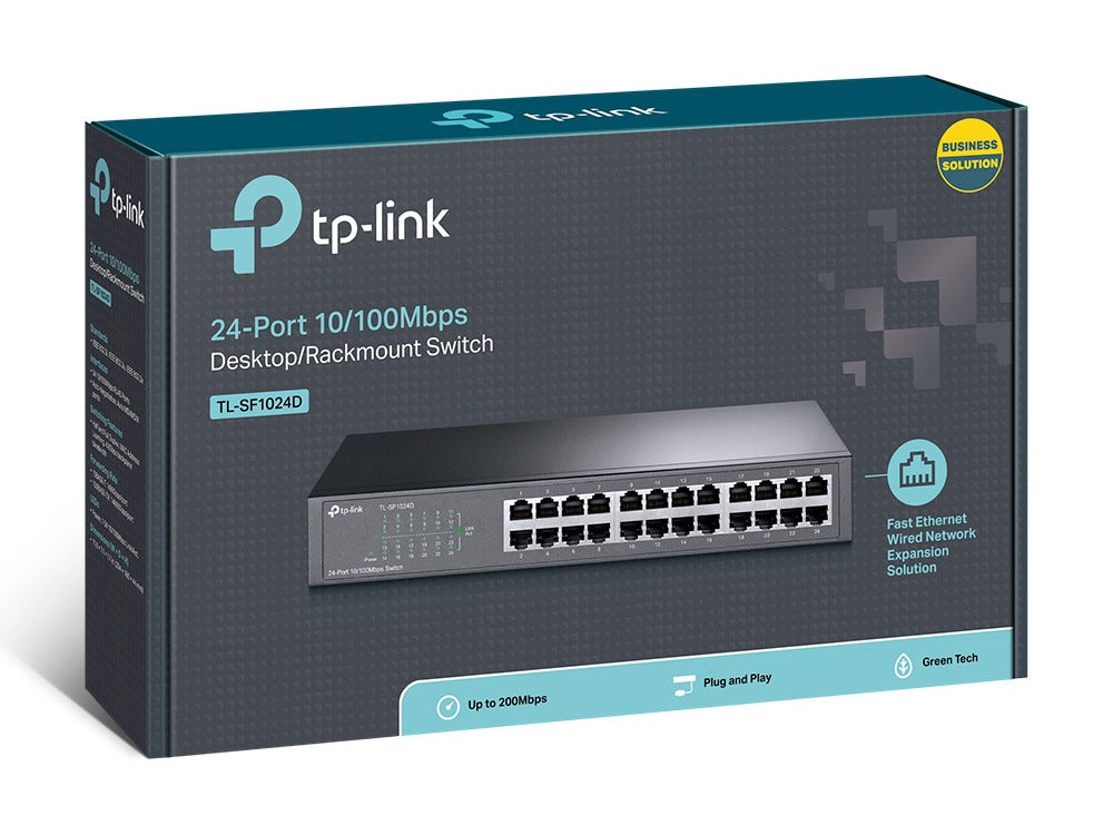TL-SF1024D SWITCH FAST ETHERNET 24 PUERTOS TP-LINK