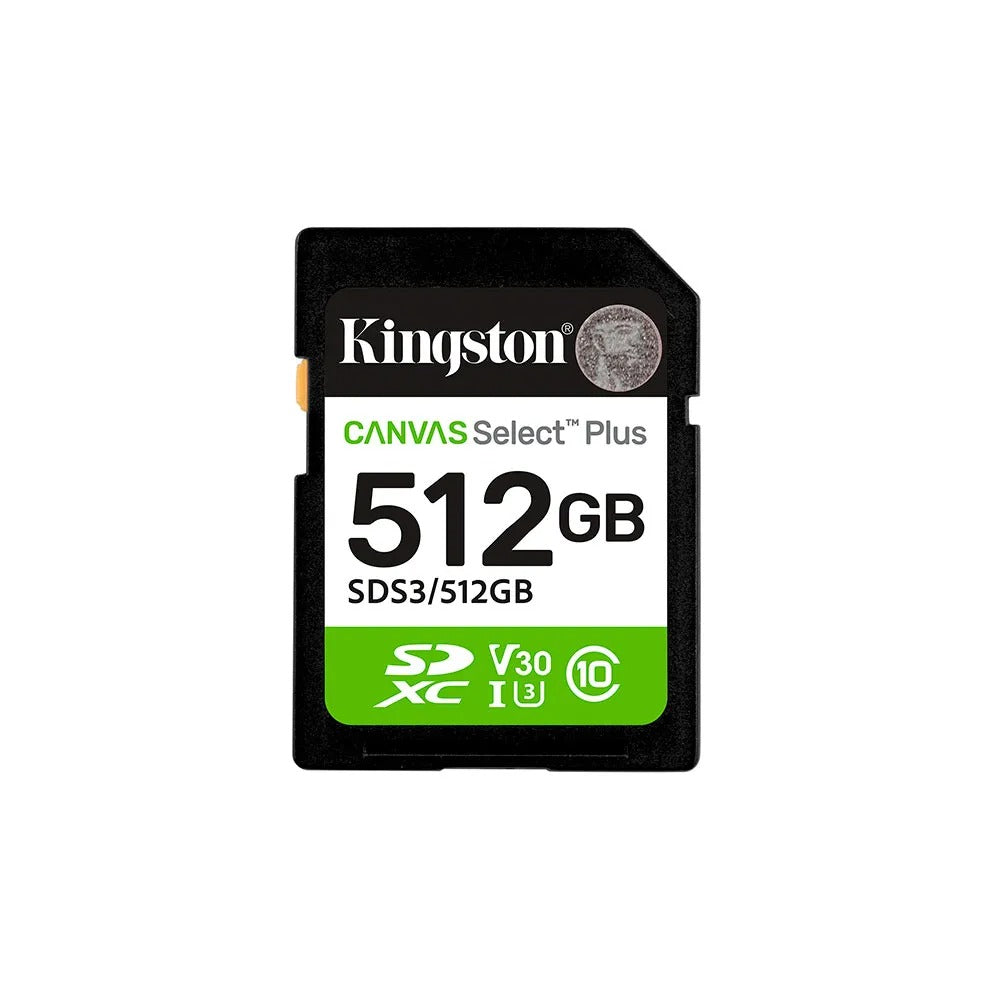 MEMORIA SDHC 512GB 100MB/S C10 KINGSTON (SDS2/512GB)