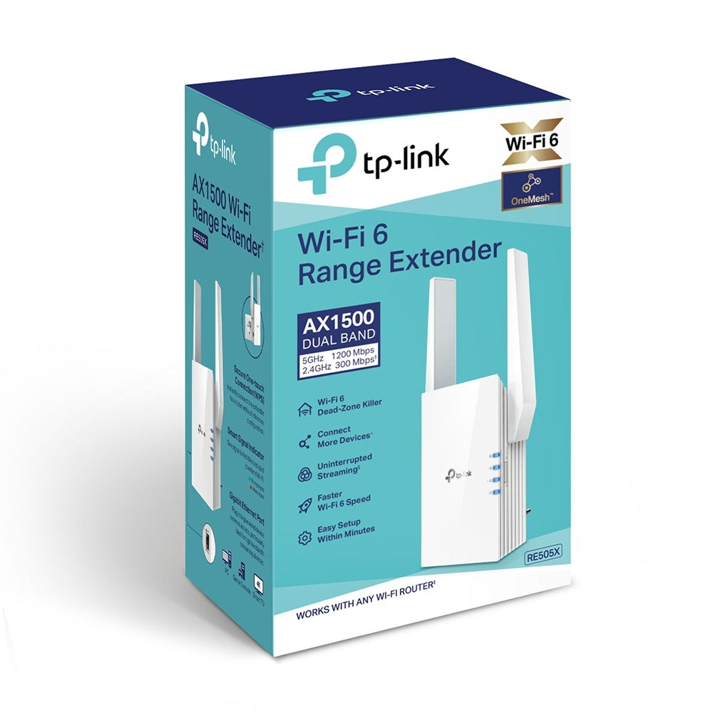 RE505X EXTENSOR WIFI 6 AX1500 DUAL BAND TP-LINK