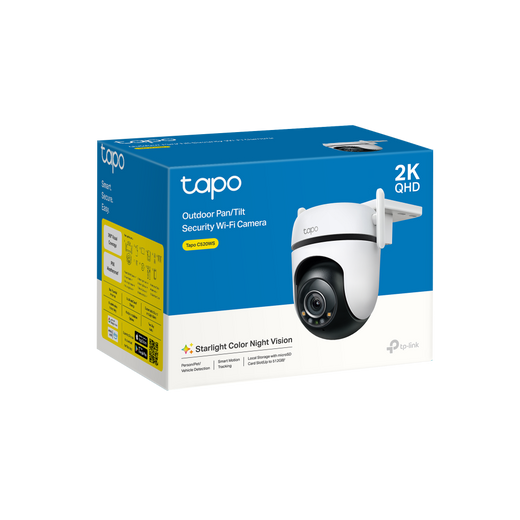 TAPO C520WS CÁMARA EXTERIOR 2K 4MP 360° CON IA Y SIRENA TP-LINK