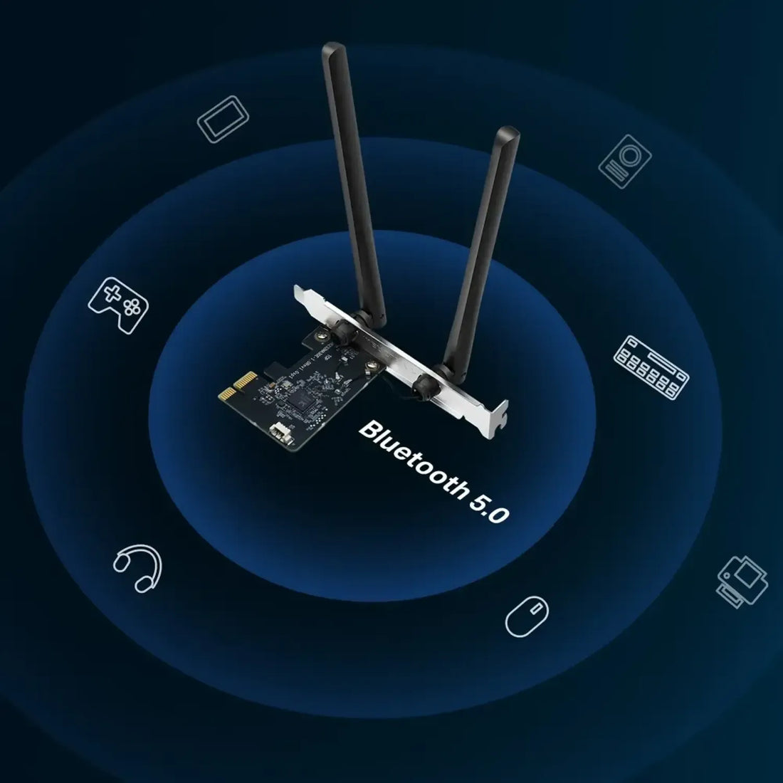 Adaptador PCIe MERCUSYS WiFi 5 AC1200 dual band (5GHz/2.4GHz)