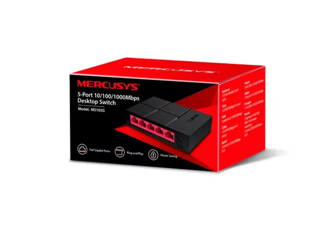 Switch MERCUSYS 5 puertos Gigabit (10/100/1000)