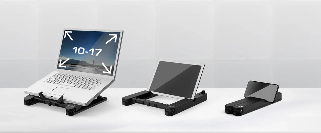 BASE GENIUS P/NOTEBOOK-TABLET G-STAND M200 10"-17" PLEGABLE 6 NIVELES BLACK (31250020400)