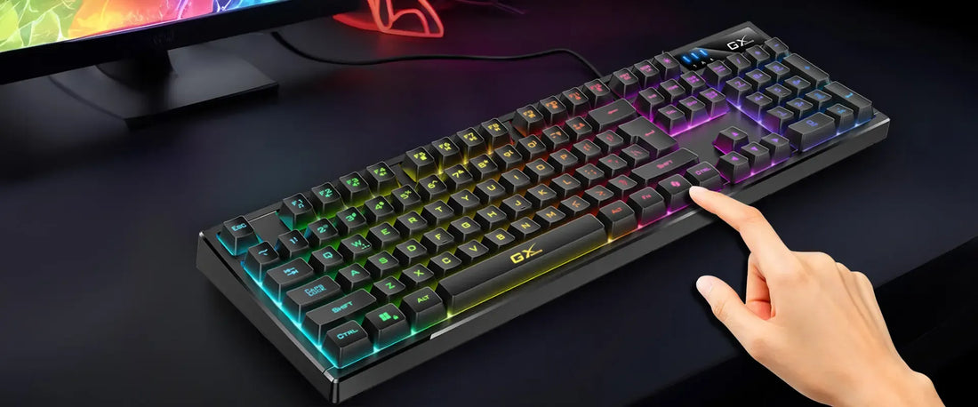 TECLADO GENIUS GX SCORPION K7 AI COPILOT GAMING RGB 19 TECLAS ANTI-GHOSTING MACRO USB SP BLACK (31310054401)