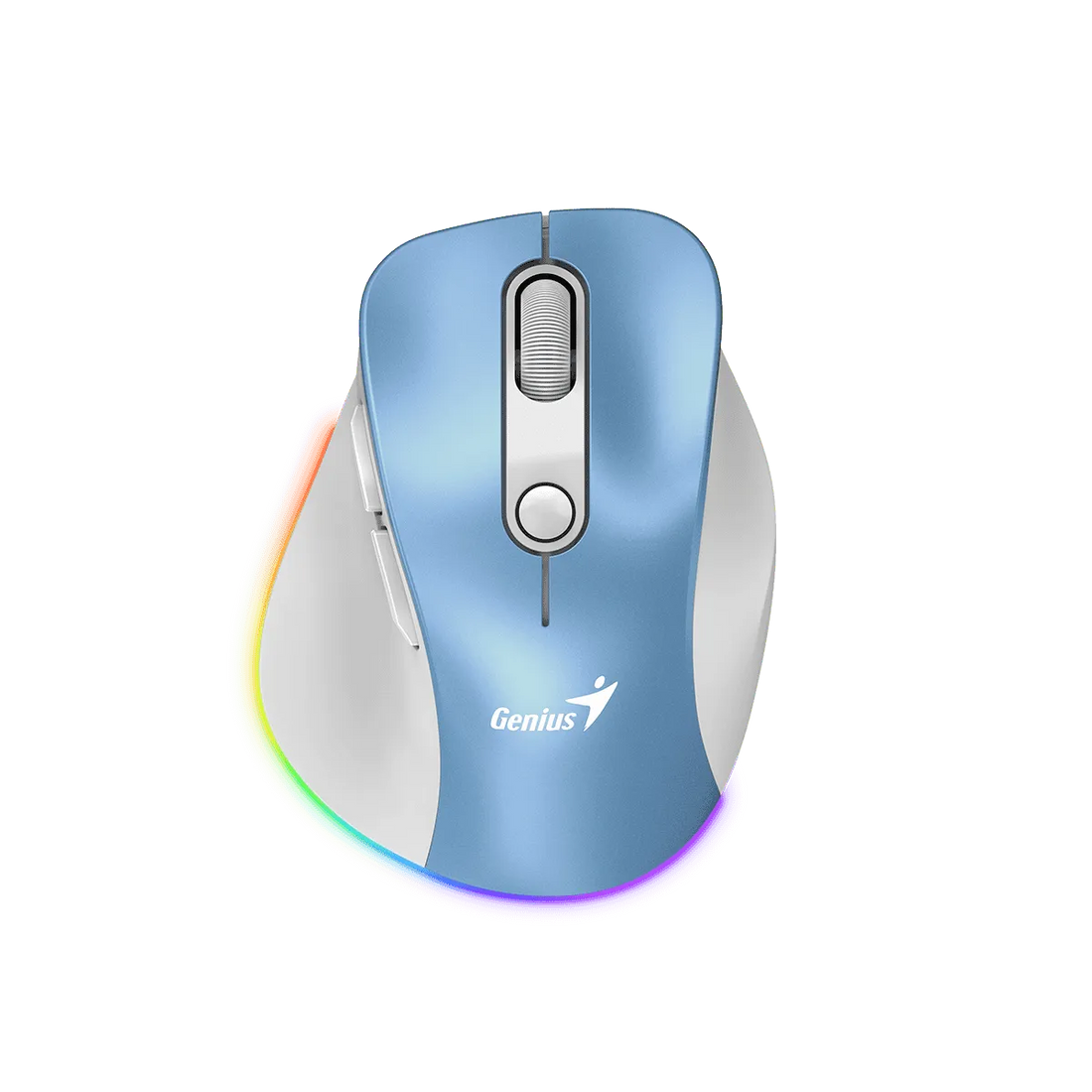 MOUSE GENIUS ERGO 9000S PRO RECARGABLE DUAL WIRELESS/BT 6-BOT SILENT RGB PINK (31030039403)