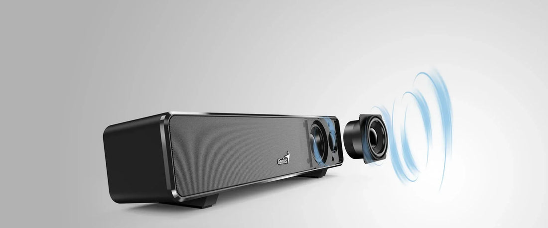 PARLANTE GENIUS SOUND BAR 100 MINI 6W 3.5MM USB POWER BLACK (31730024400)