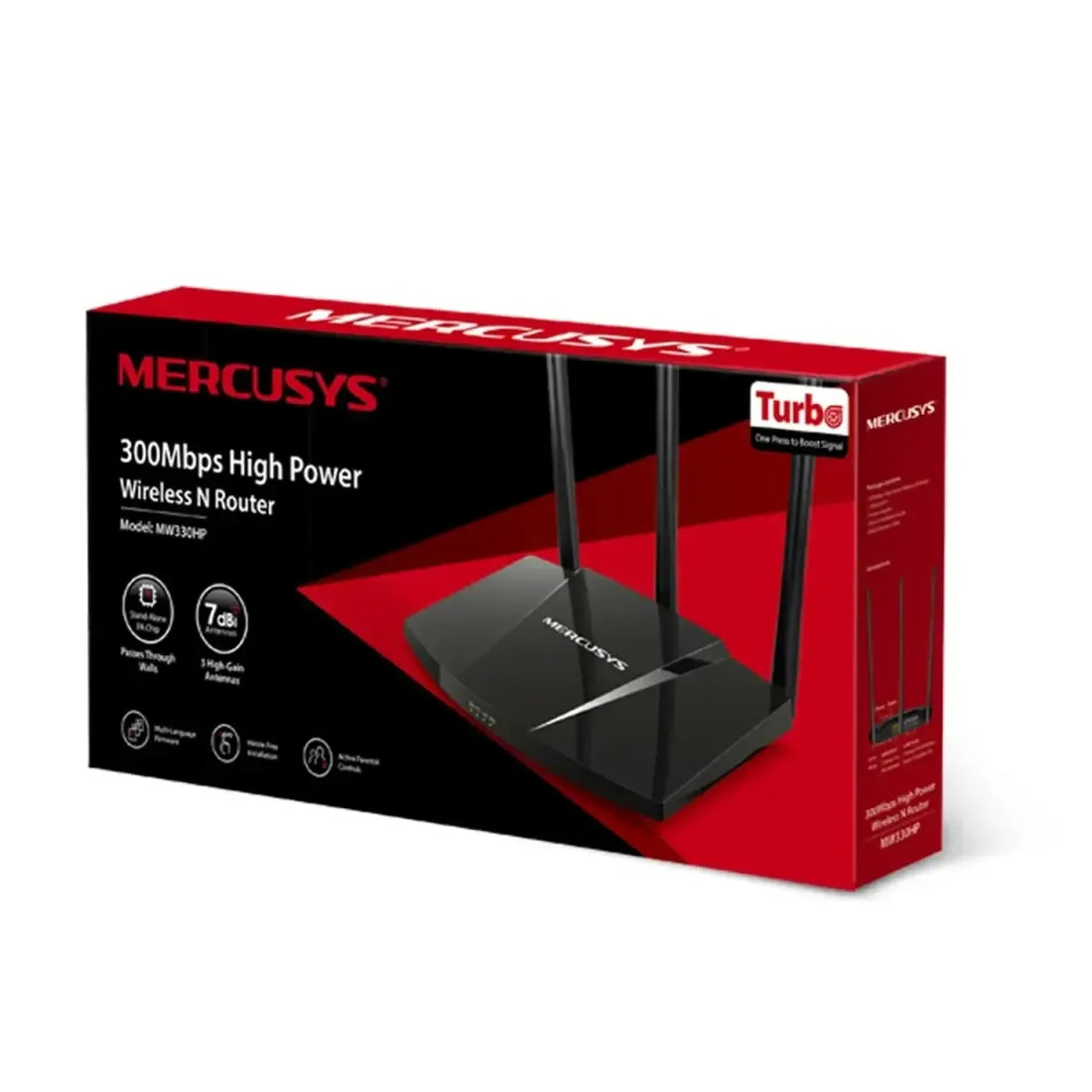 Router MERCUSYS rompe muros WiFi 4 N300 single band