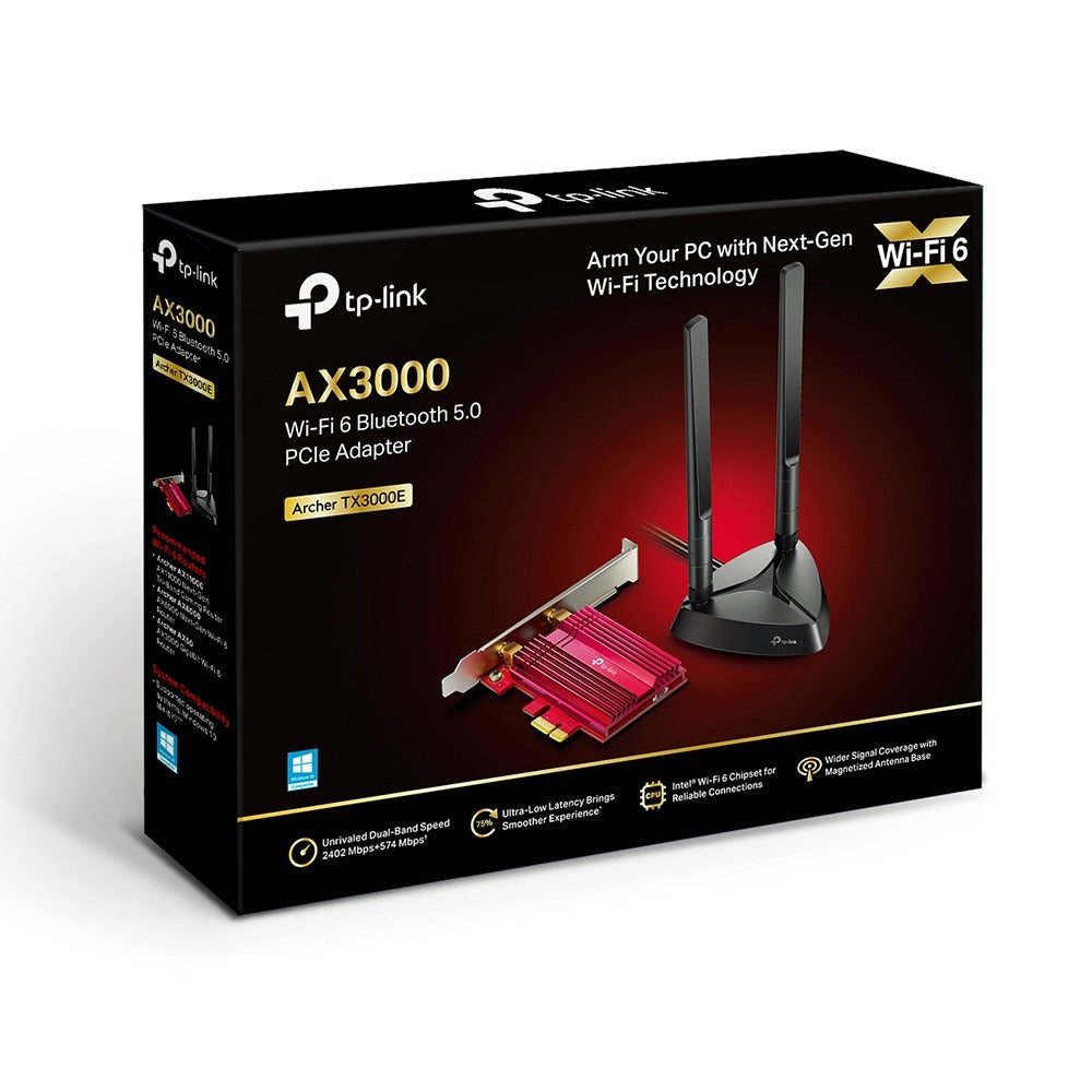 ARCHER TX3000E ADAPTADOR PCIE WIFI 6 AX3000 + BLUETOOTH TP-LINK
