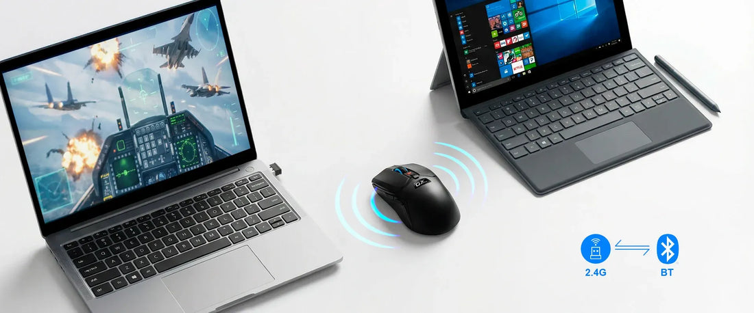 MOUSE GENIUS GX SCORPION M8300 AI COPILOT RECARGABLE WIRELESS/BT 4800 DPI 6-BOT 59GR BLACK(31060003400)