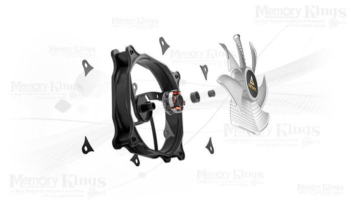 FAN 3PK ANTEC F12 RACING ARGB 0-761345-77760-5